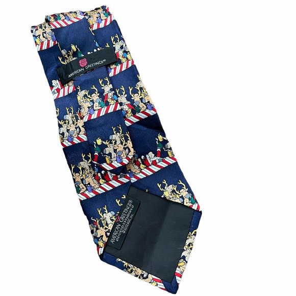 American Greetings Christmas Tie Santa & Reindeer - Picture 6 of 9